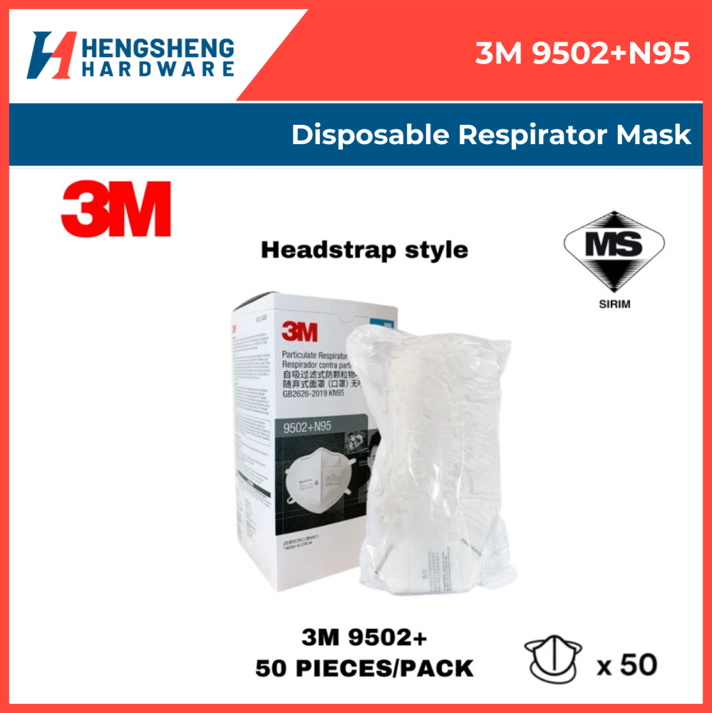 3M 9502+ N95 Disposable Respirator Mask_Heng Sheng Hardware